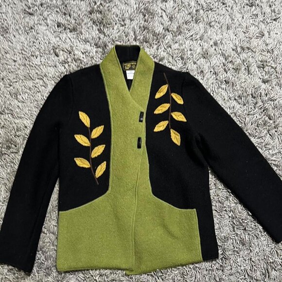 Virgin Wool Boho Button Sweater Size S - Picture 1 of 6